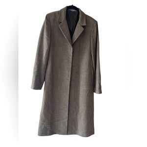 CHARLES CHANG-LIMA Classic Wool Top Coat Size 8
